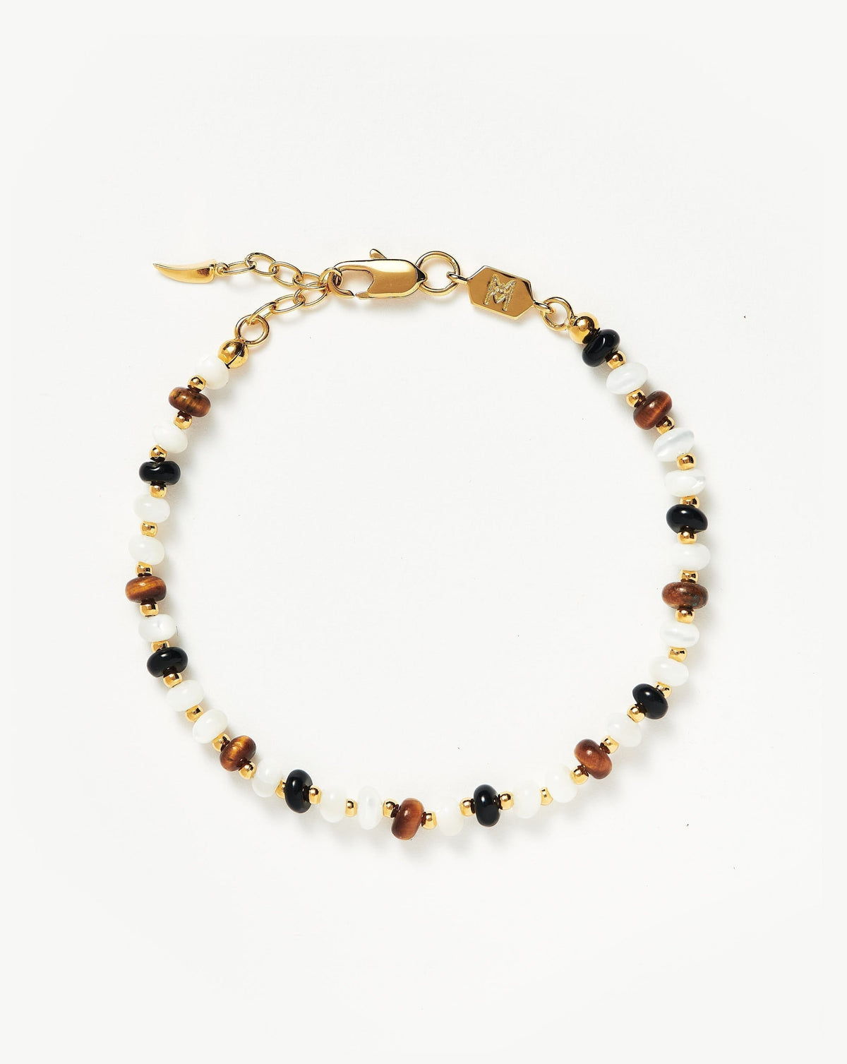 Savi Pearl & Gemstone Beaded Bracelet | 18k Gold Plated/Multi