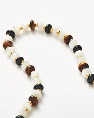 Savi Pearl & Gemstone Beaded Necklace | 18k Gold Plated/Multi