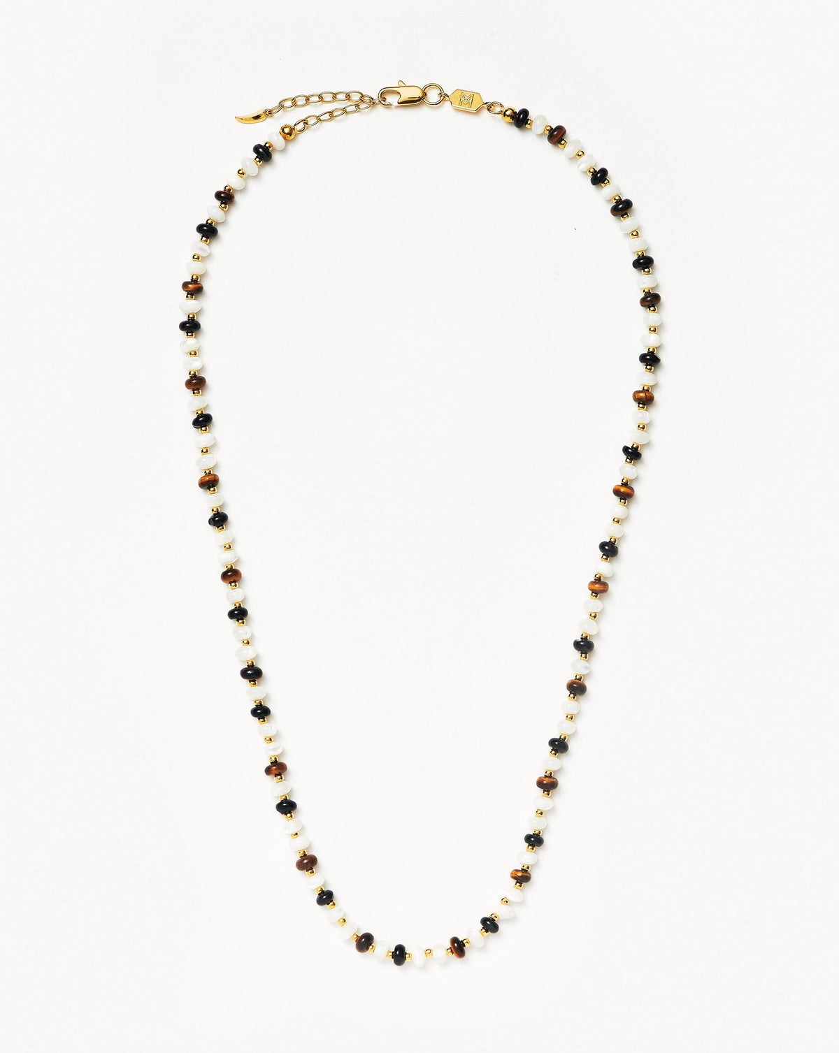 Savi Pearl & Gemstone Beaded Necklace | 18k Gold Plated/Multi
