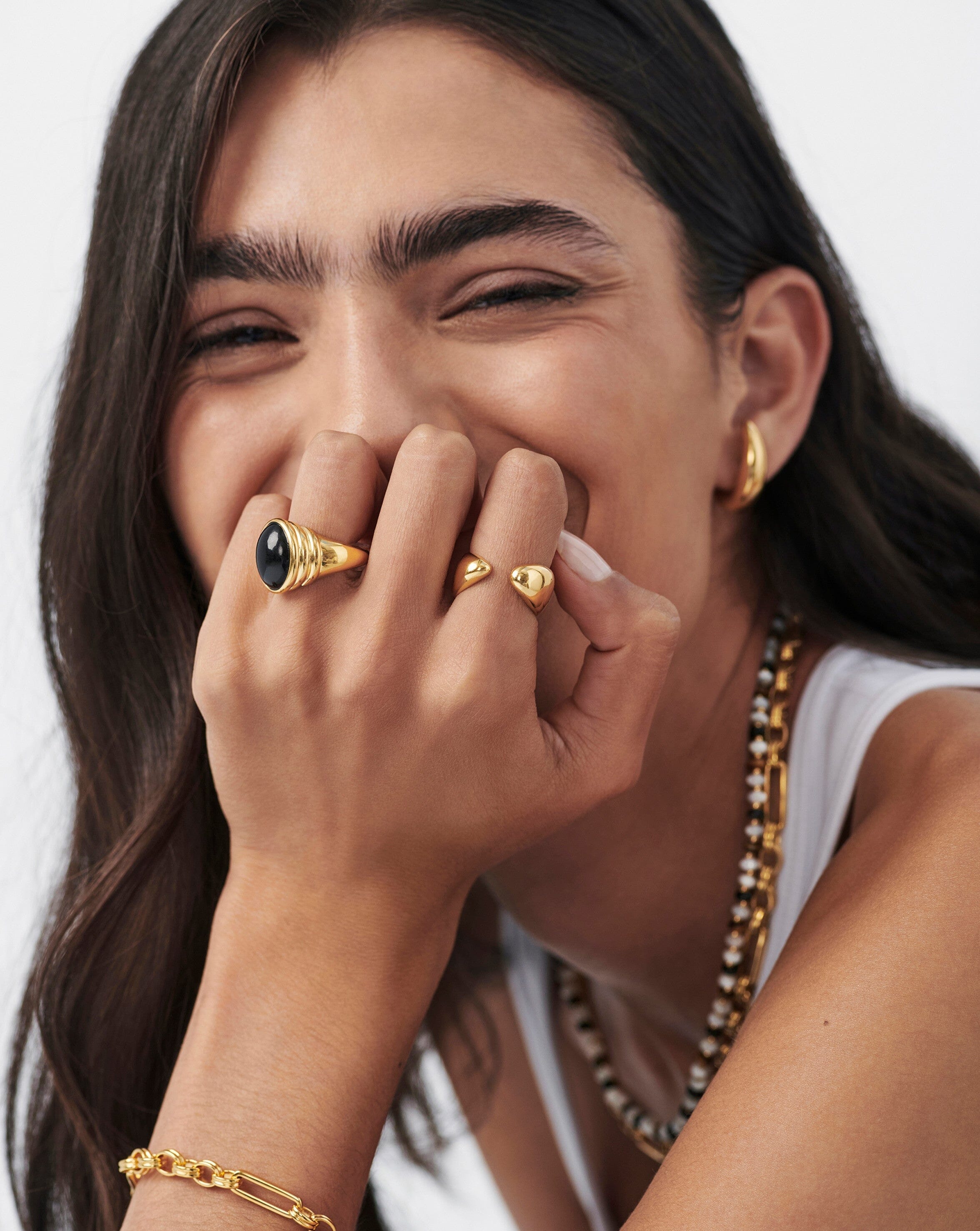 Savi Sculptural Open Stacking Ring | 18k Gold Vermeil