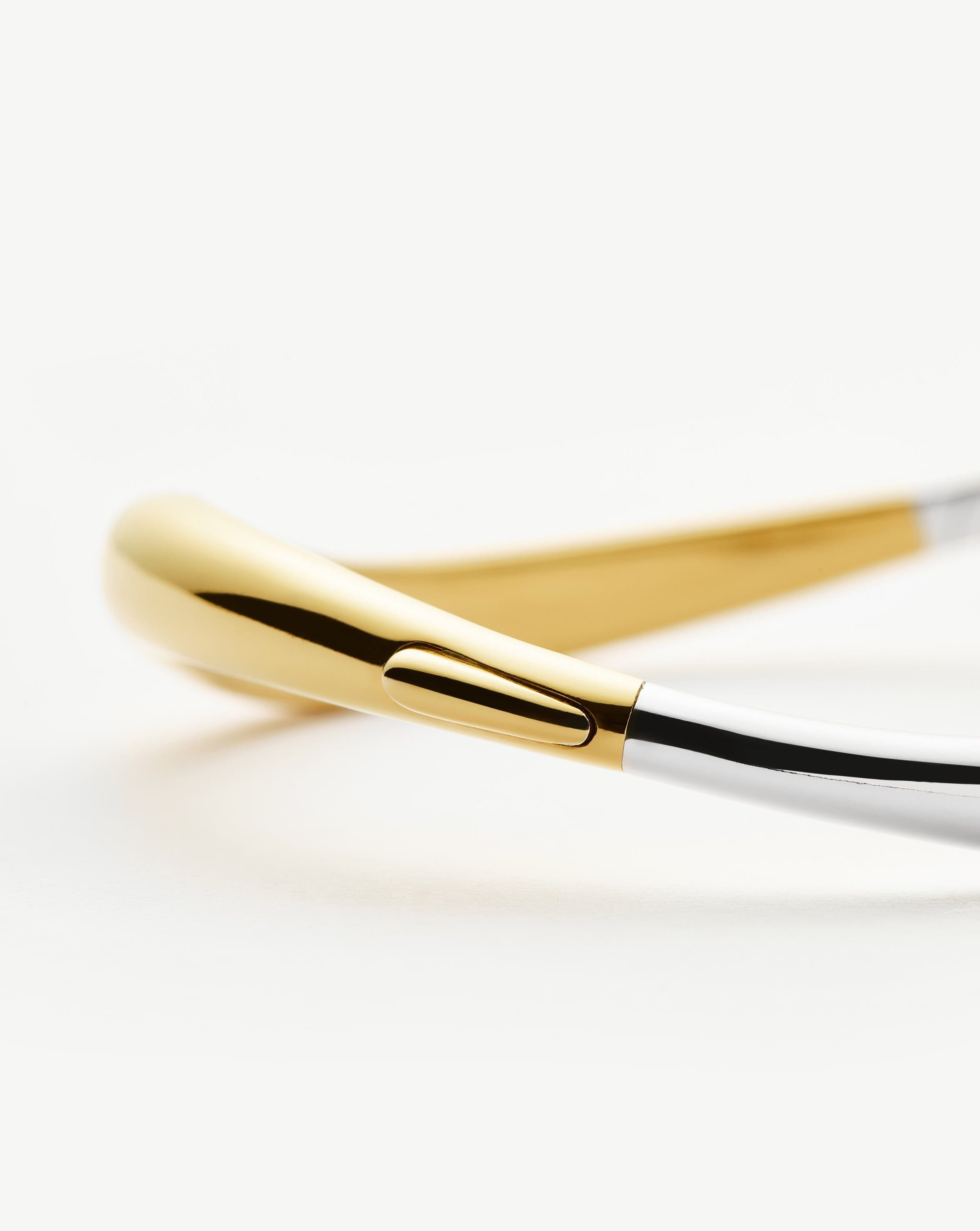 Savi Signature Hinged Bangle | Mix Metal