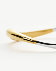 Savi Signature Hinged Bangle | Mix Metal