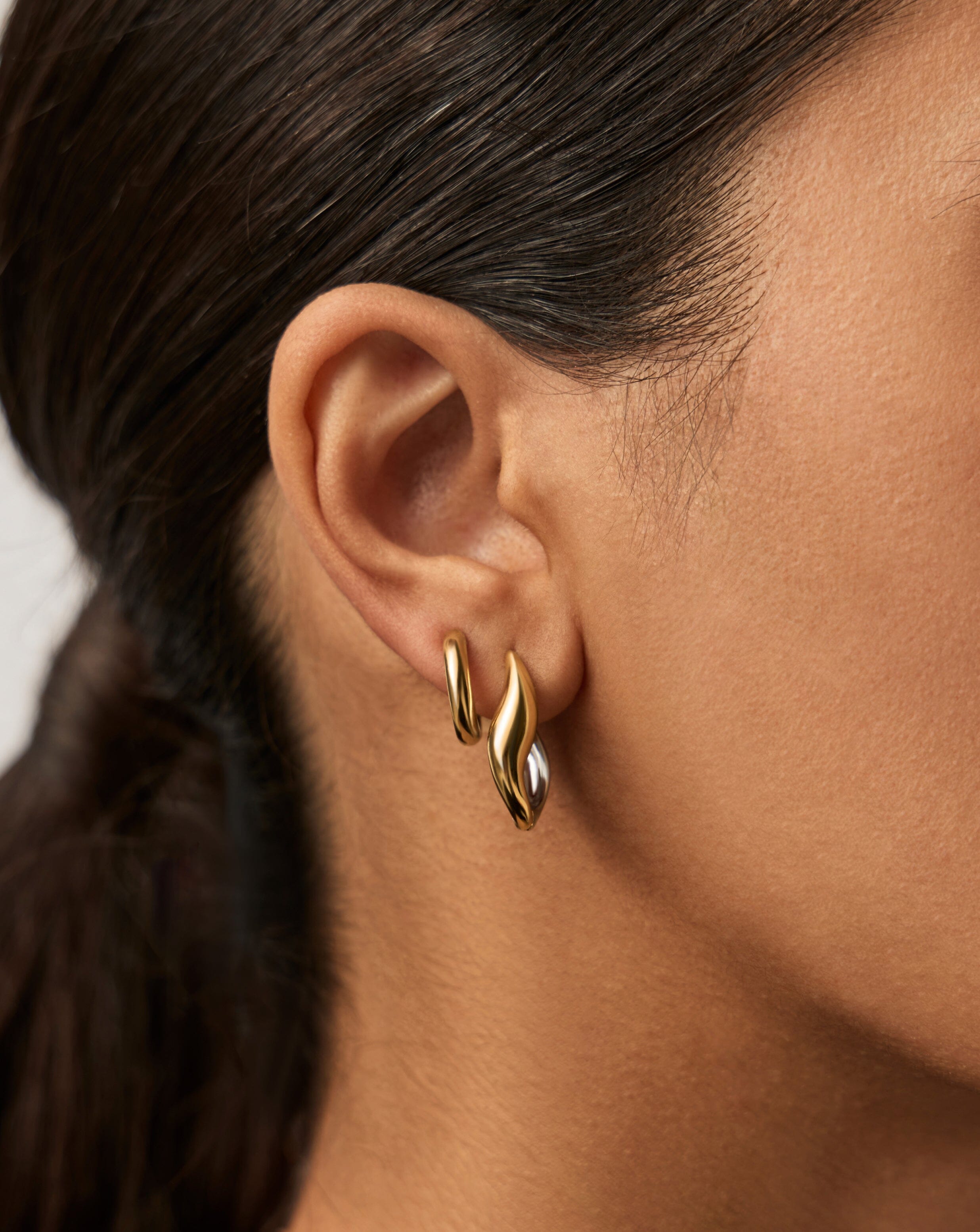 Savi Signature Hoop Set | Gold/Mixed Metal