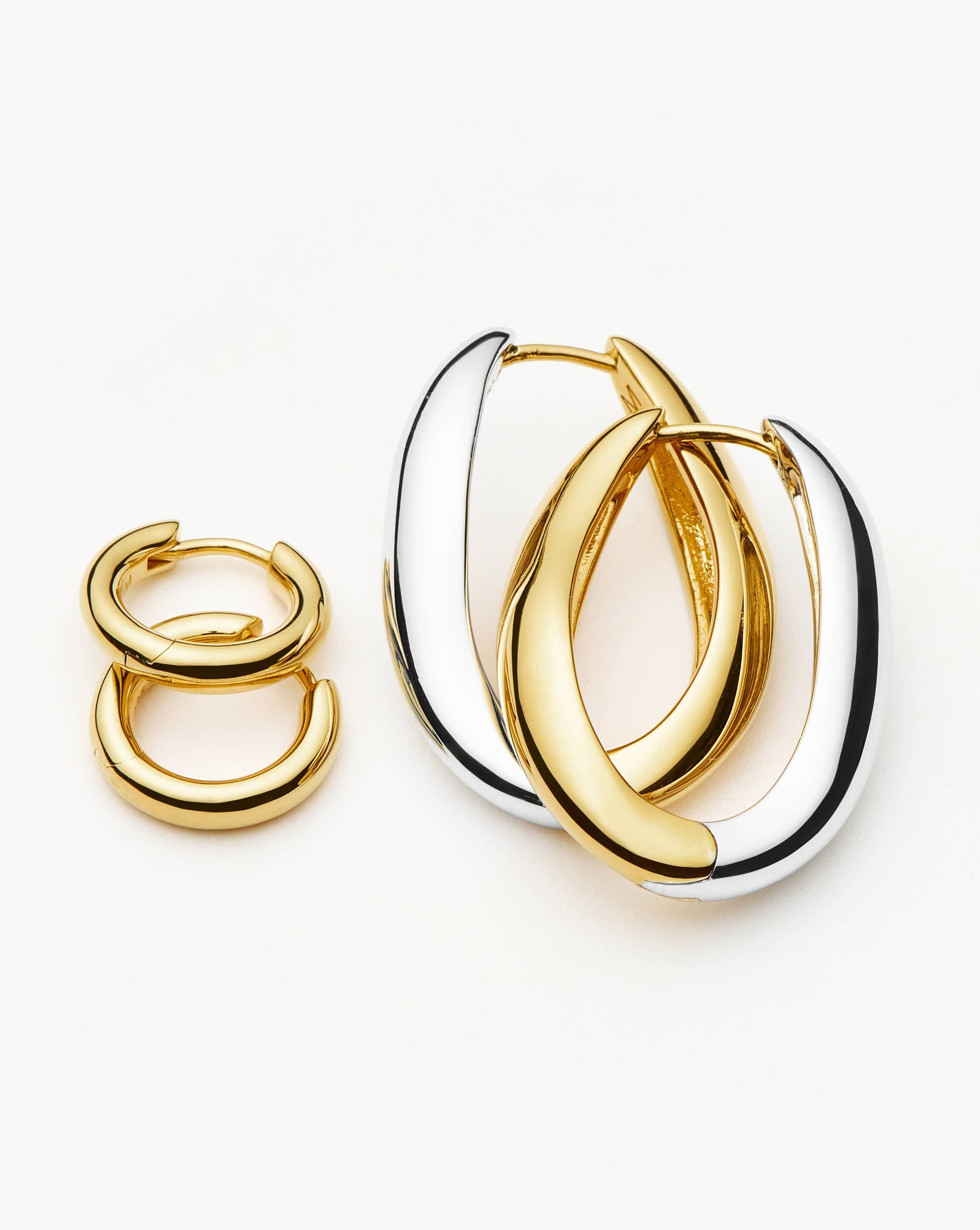 Savi Signature Hoop Set | Gold/Mixed Metal