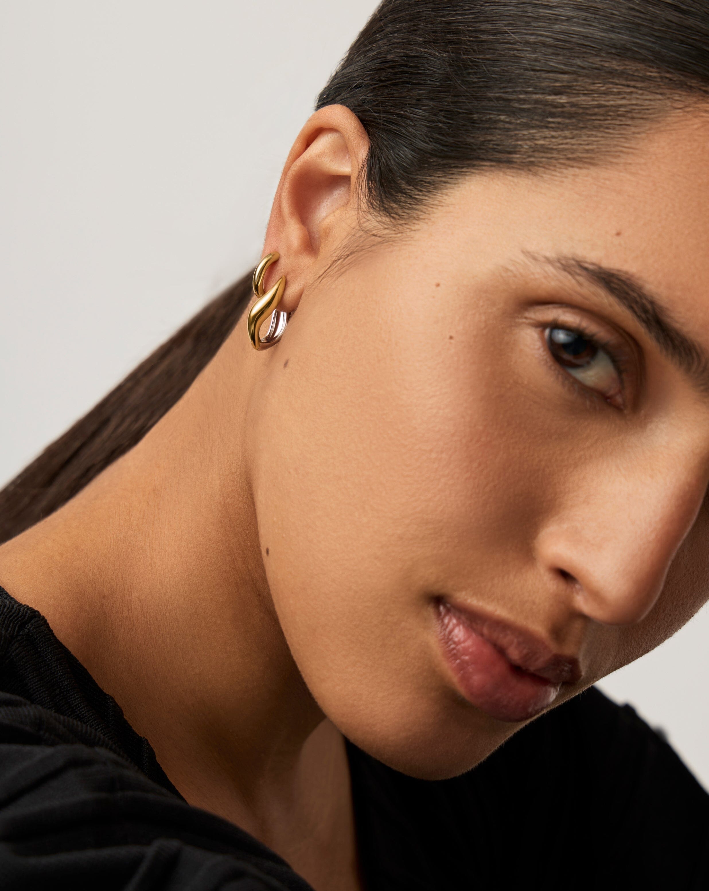 Savi Signature Hoop Set | Gold/Mixed Metal