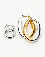 Savi Signature Hoop Set | Silver/Mixed Metal
