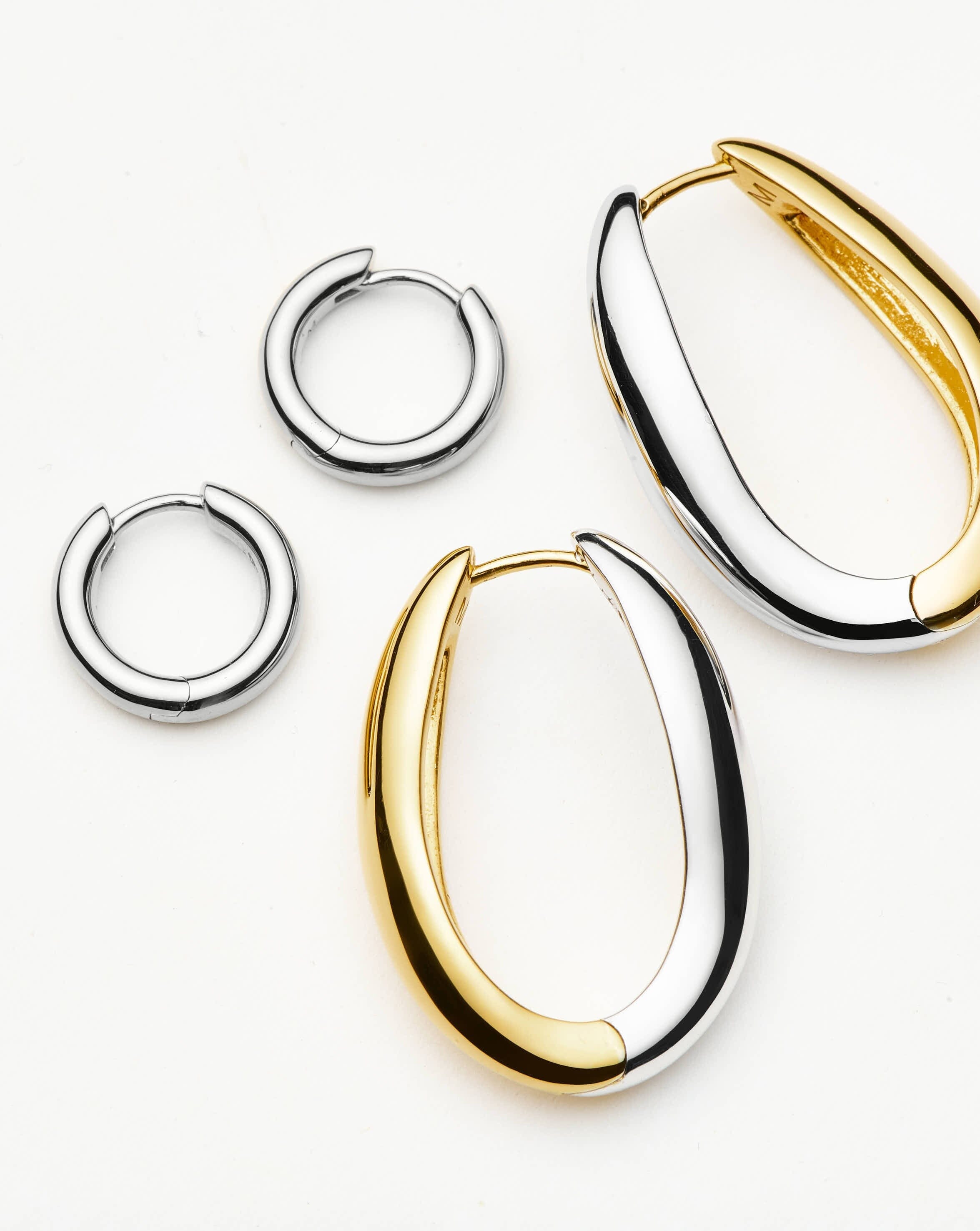Savi Signature Hoop Set | Silver/Mixed Metal