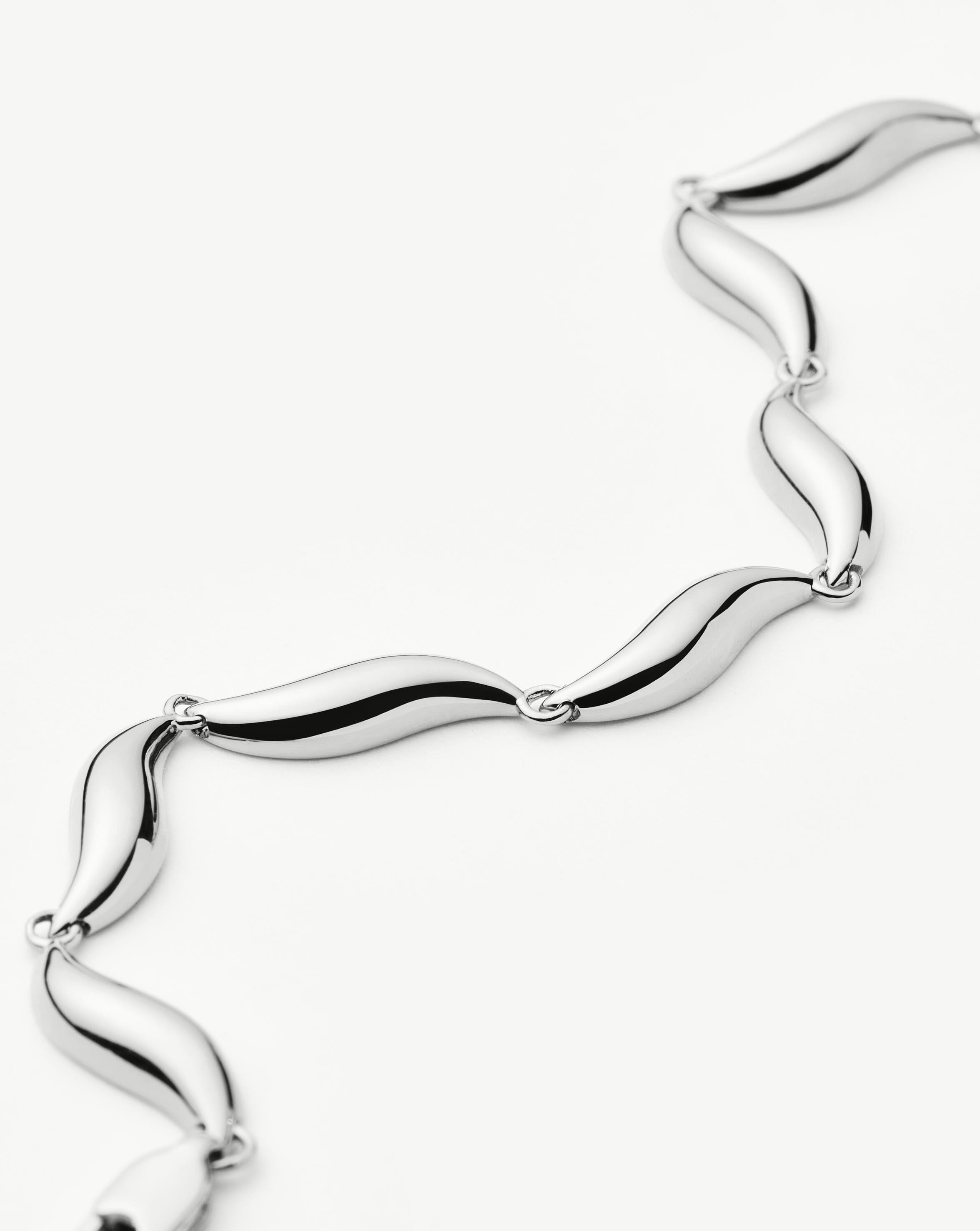 Savi Signature Link Chain Bracelet | Silver Plated