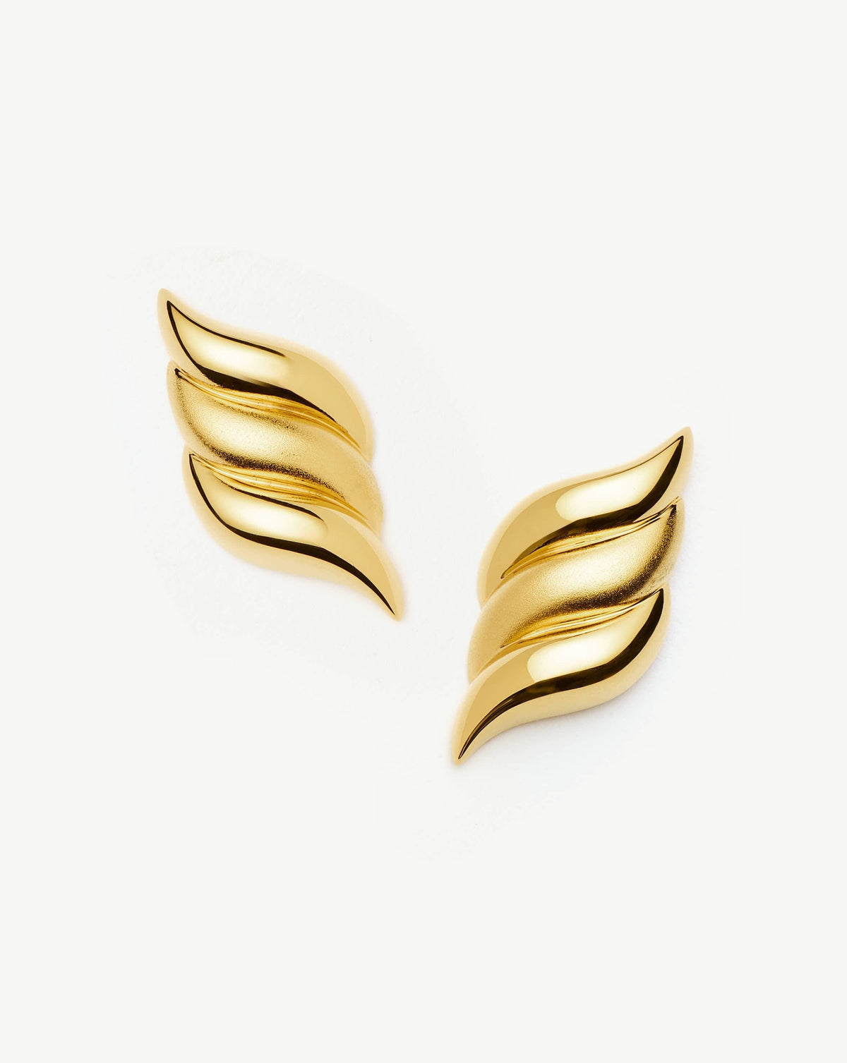 Savi Signature Oversized Stud Earrings | 18k Gold Plated