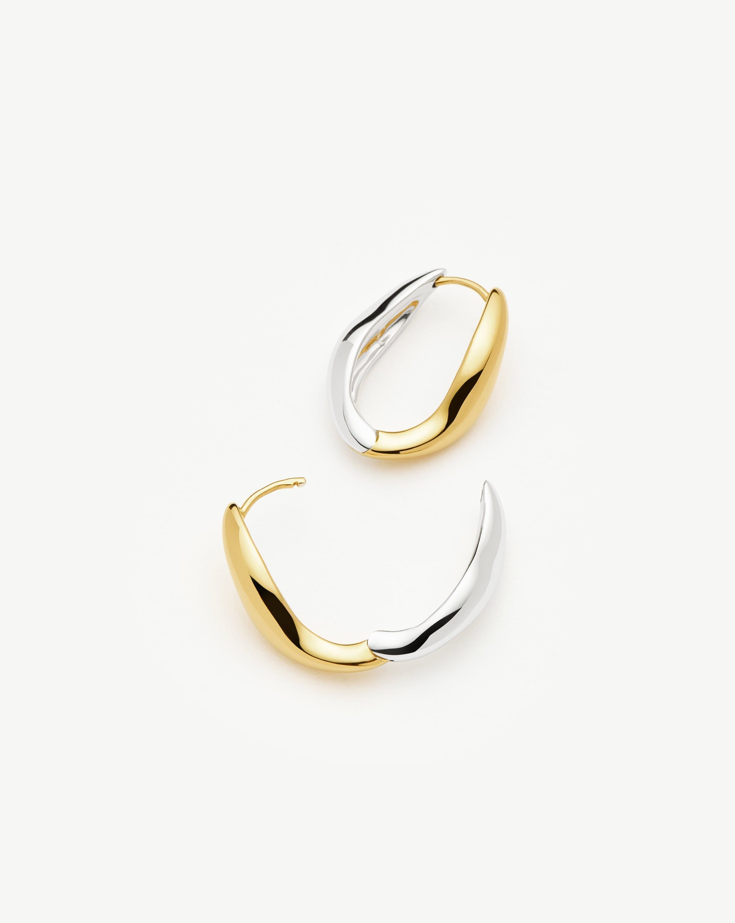 Savi Signature Small Hoop Earrings | Mix Metal