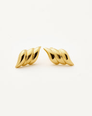 Savi Signature Stud Earrings | 18k Gold Plated