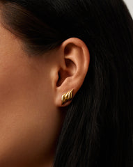 Savi Signature Stud Earrings | 18k Gold Plated