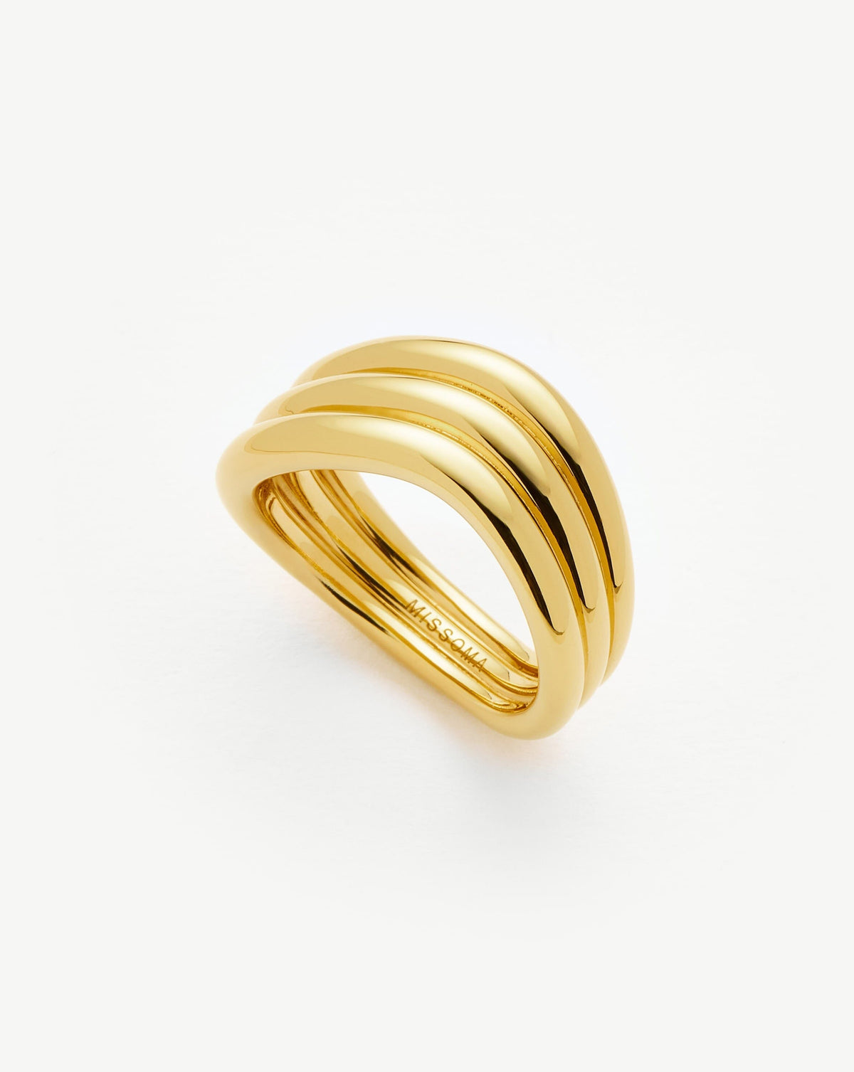 Savi Signature Triple Ring | 18k Gold Plated