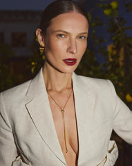 Savi Slider Lariat Chain Necklace | 18k Gold Vermeil