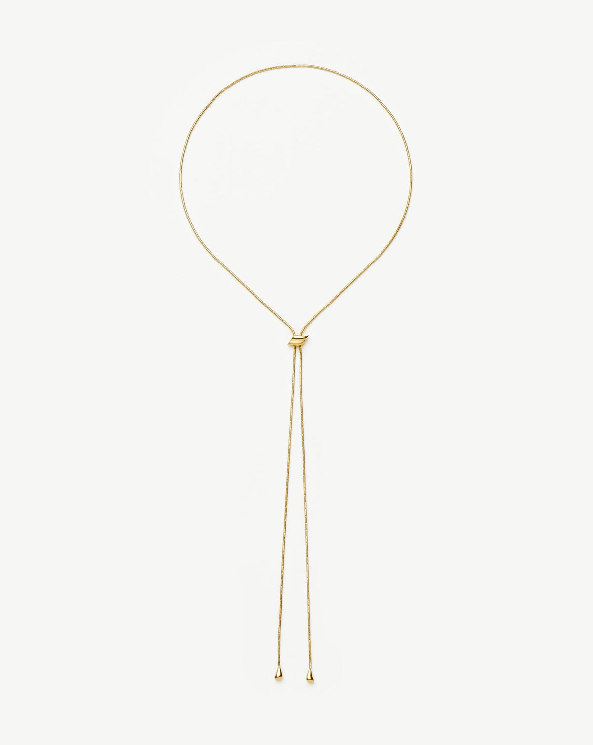 Savi Slider Lariat Chain Necklace | 18k Gold Vermeil