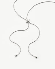 Savi Slider Lariat Chain Necklace | Sterling Silver