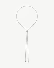 Savi Slider Lariat Chain Necklace | Sterling Silver