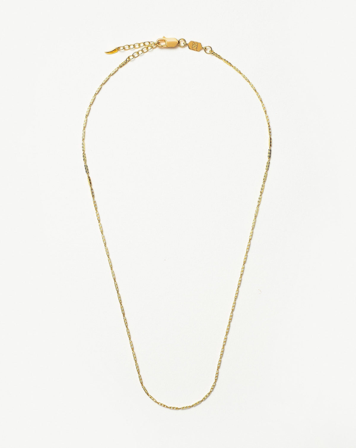 Savi Textured Link Chain Necklace