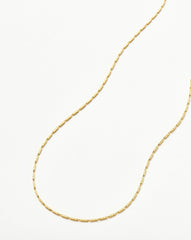 Savi Textured Link Chain Necklace