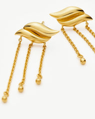 Savi Waterfall Drop Earrings | 18k Gold Vermeil
