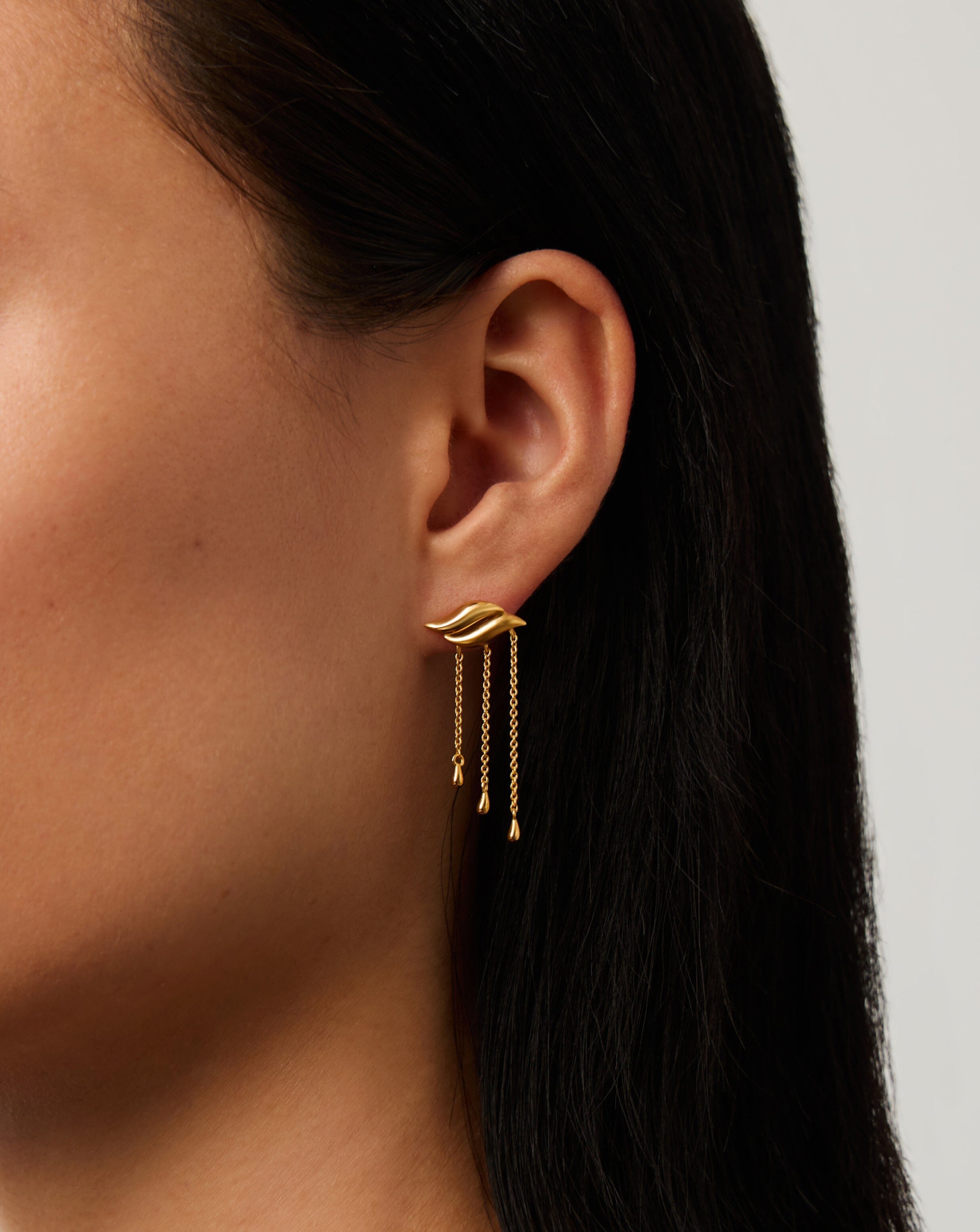 Savi Waterfall Drop Earrings | 18k Gold Vermeil