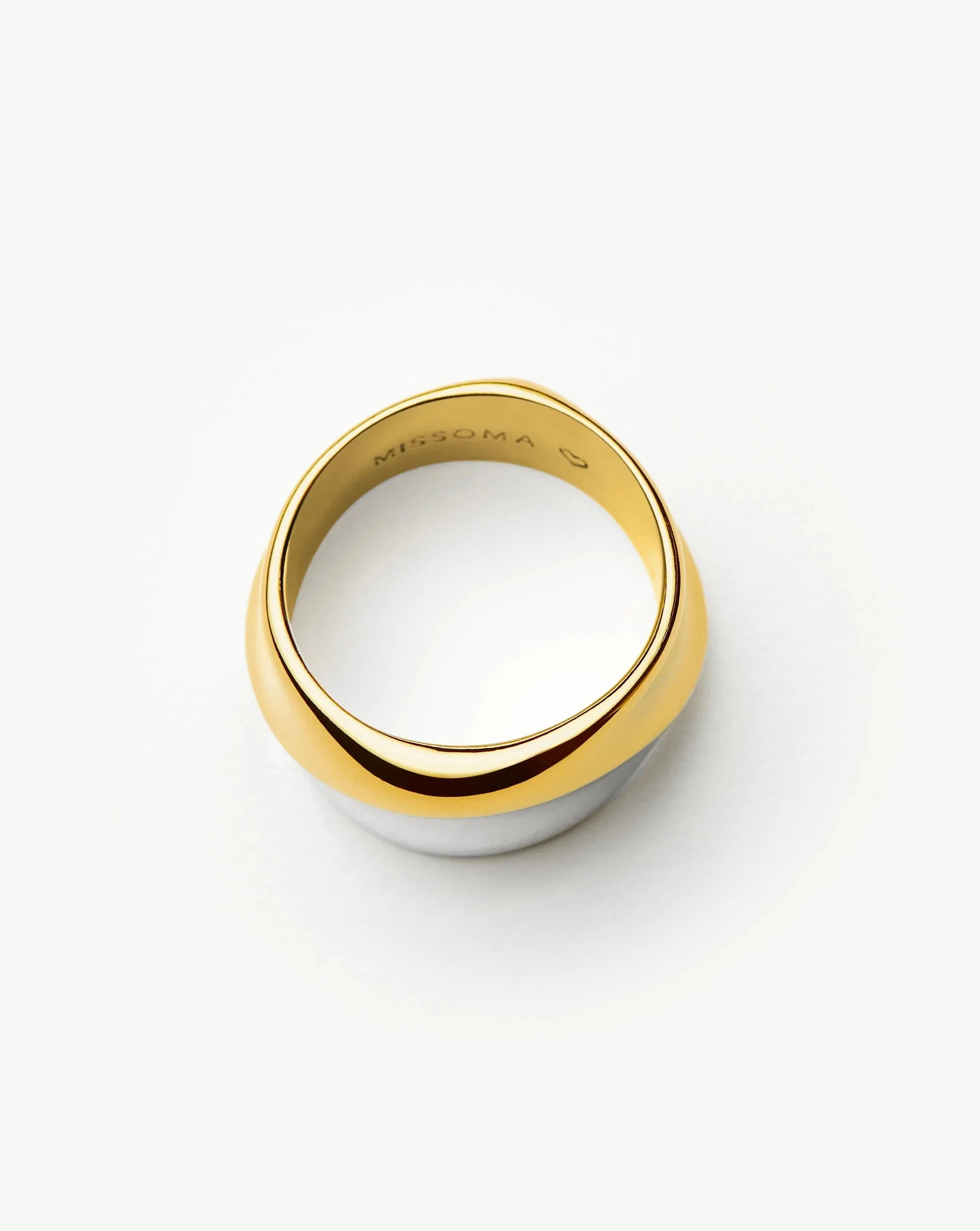 Sculptural Molten Statement Ring | Mixed Metal