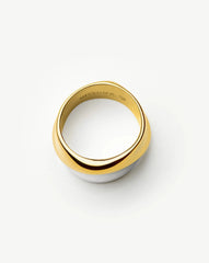 Sculptural Molten Statement Ring | Mixed Metal