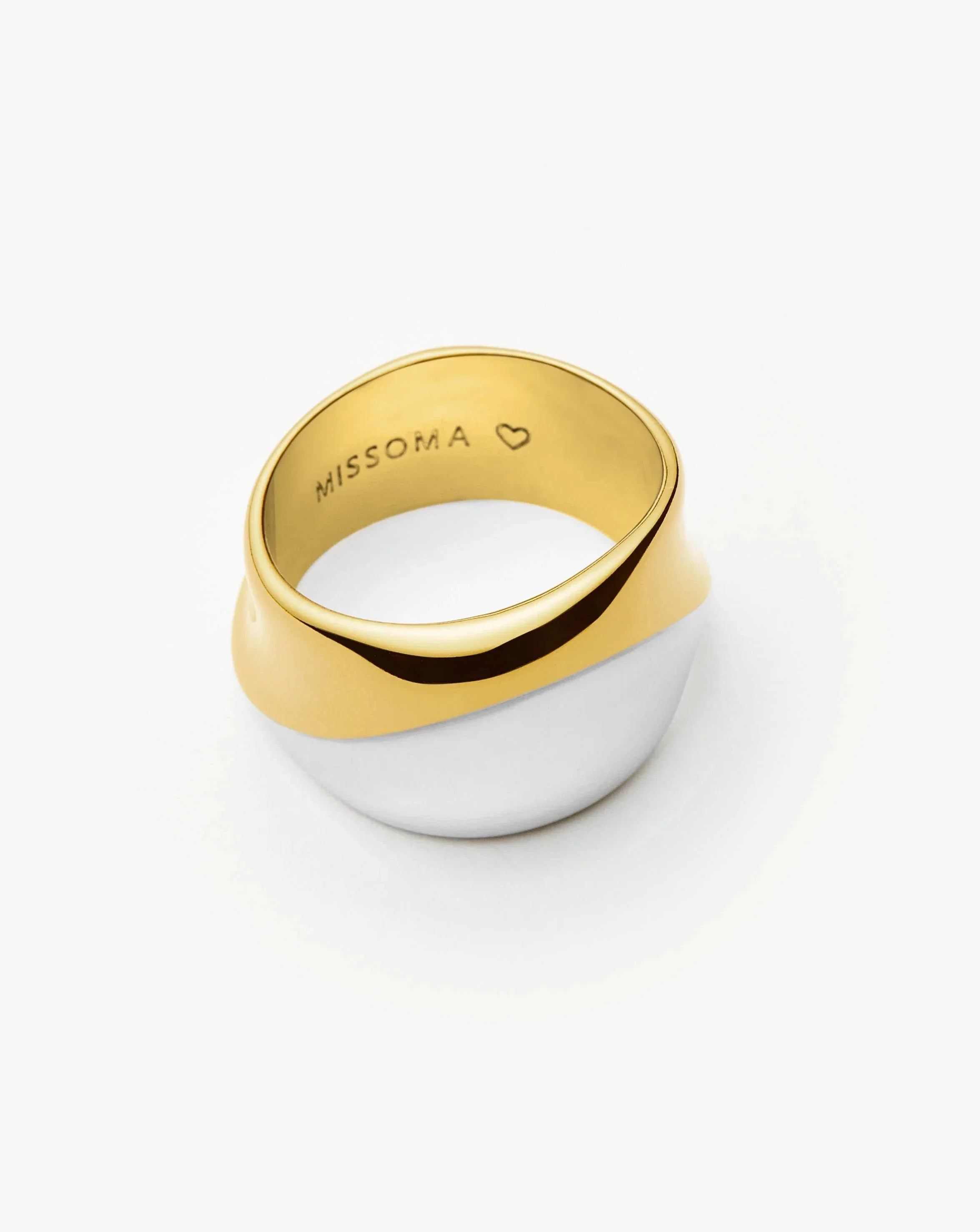 Sculptural Molten Statement Ring | Mixed Metal