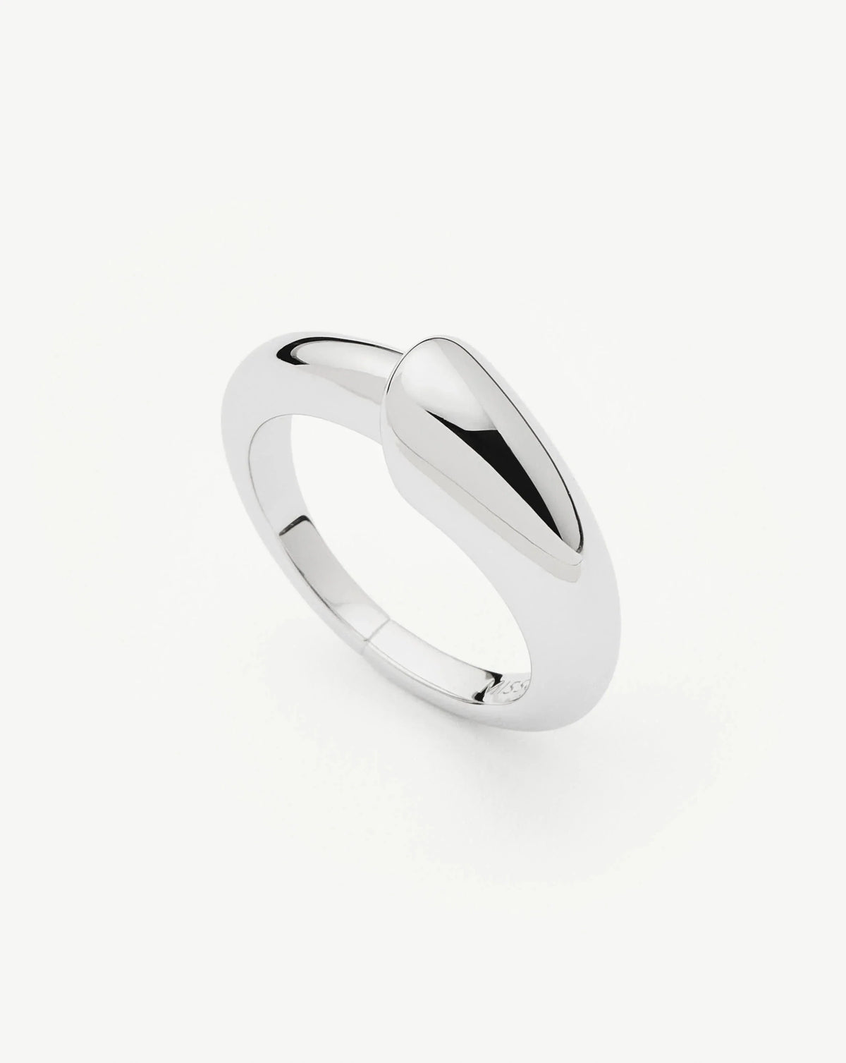 Sculptural Ridge Stacking Ring | Sterling Silver