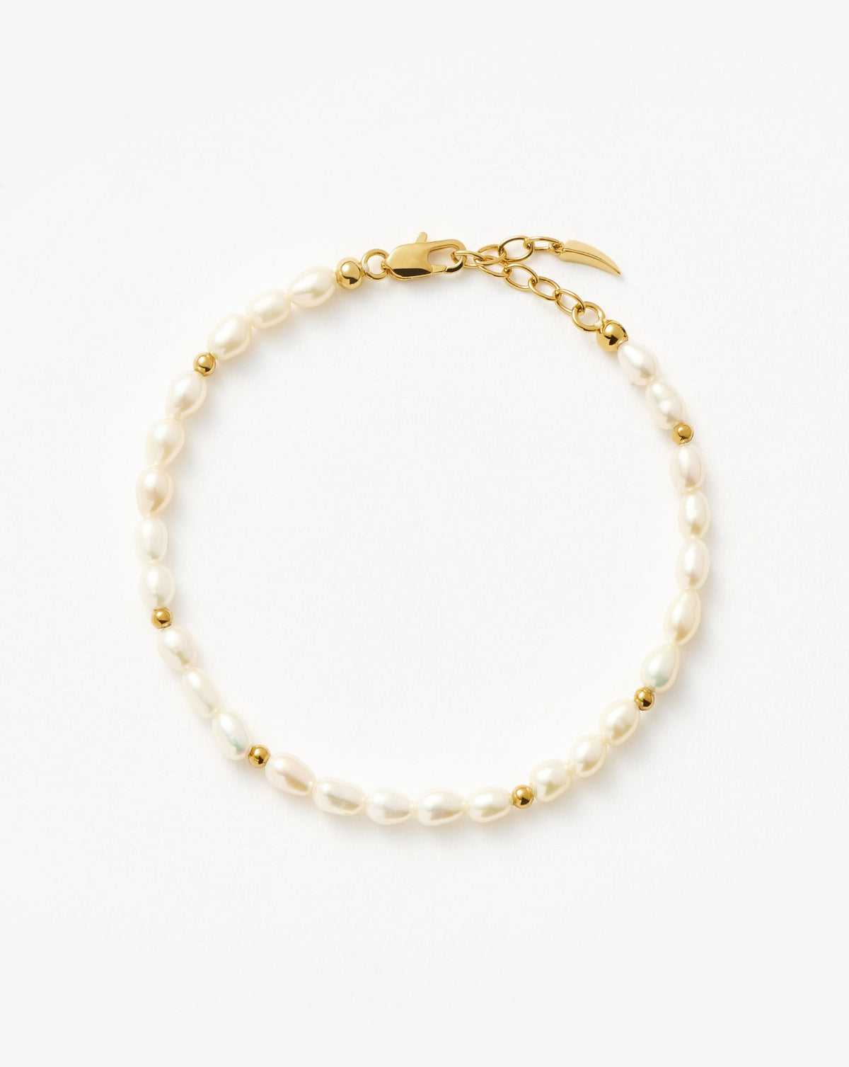 Seed Pearl Beaded Bracelet | 18k Gold Plated/Pearl