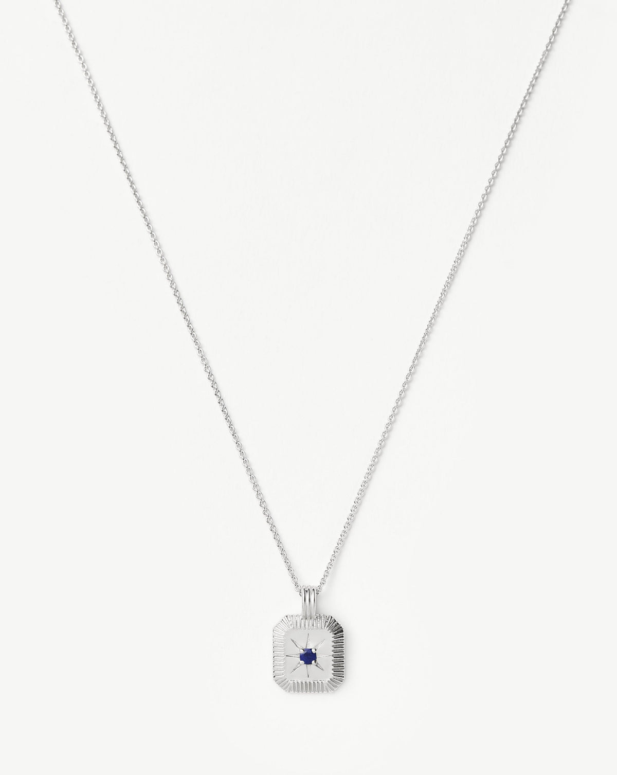September Birthstone Pendant Necklace | Lapis/September
