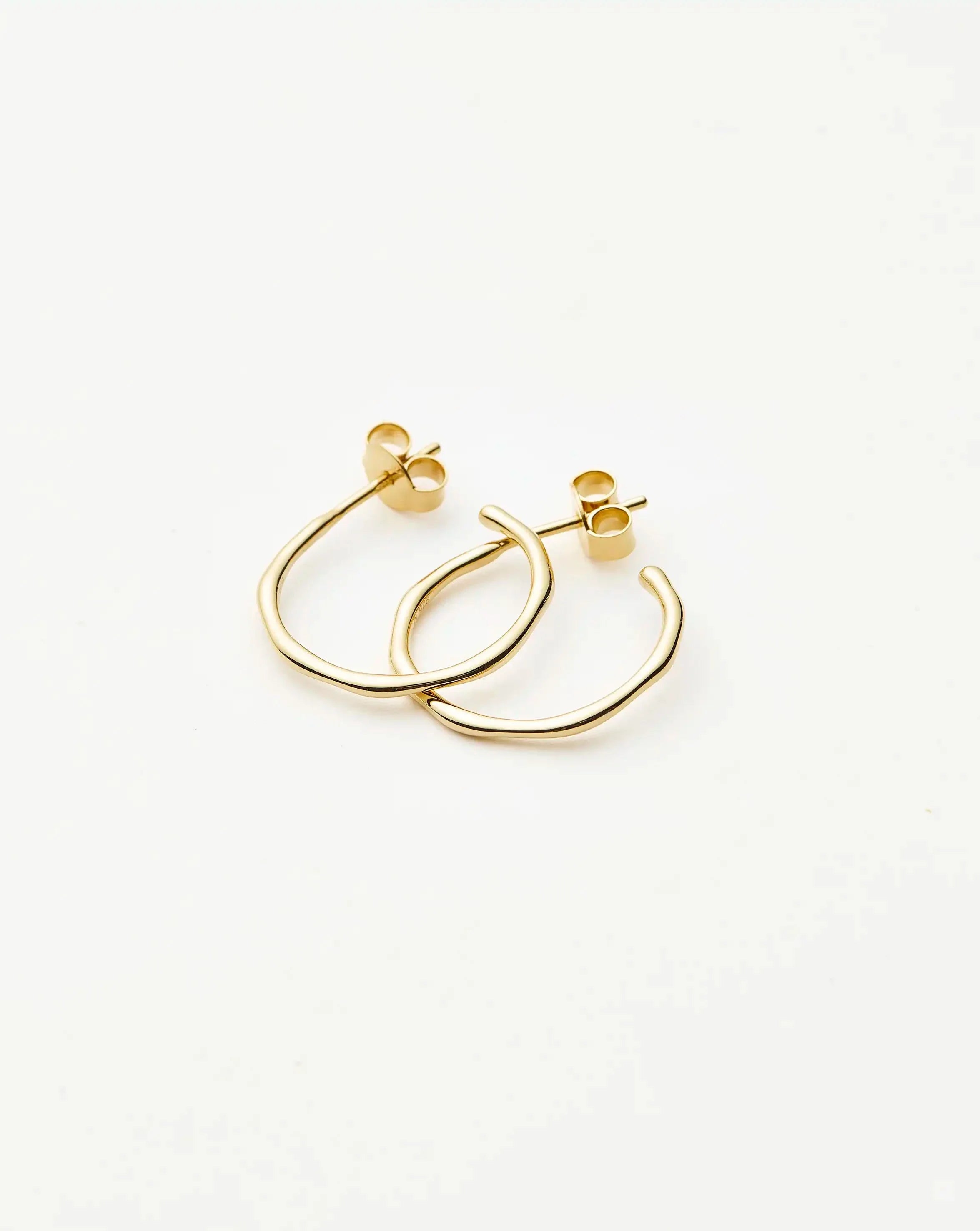 Small Molten Hoop Earrings