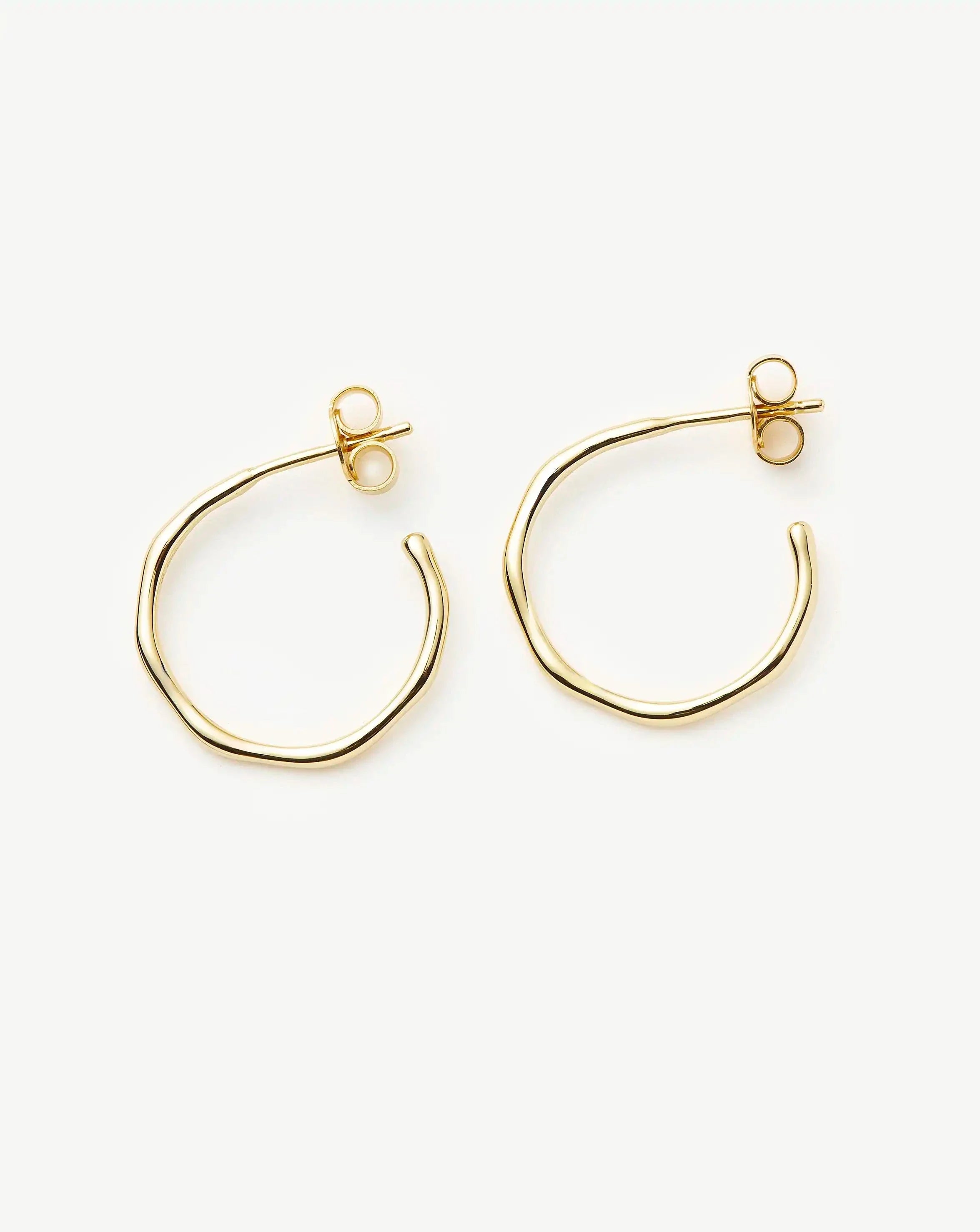 Small Molten Hoop Earrings