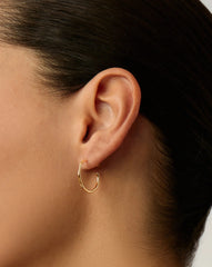 Small Molten Hoop Earrings