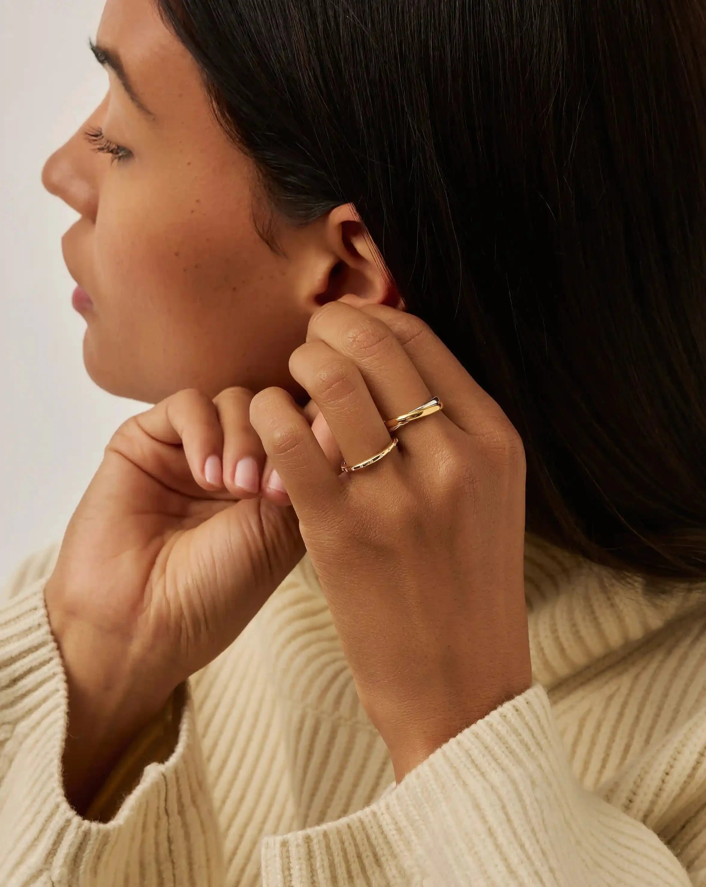 Solar Studded Ring | 18k Gold Vermeil/Cubic Zirconia