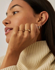 Solar Studded Ring | 18k Gold Vermeil/Cubic Zirconia