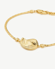 Spiral Cobra Chain Bracelet | 18k Gold Plated