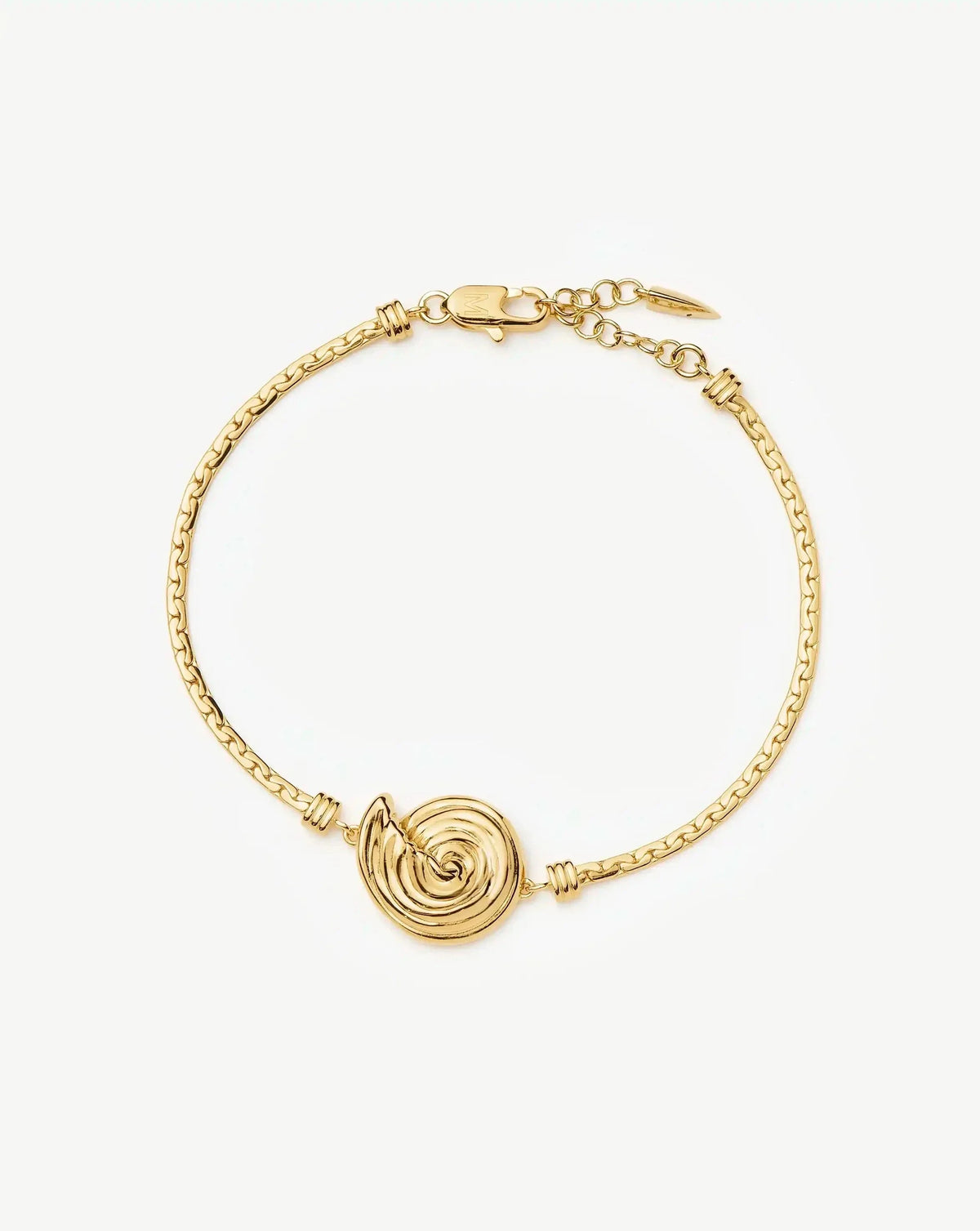 Spiral Cobra Chain Bracelet | 18k Gold Plated