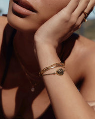 Spiral Cobra Chain Bracelet | 18k Gold Plated