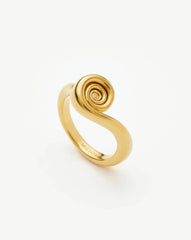Spiral Stacking Ring | 18k Gold Plated