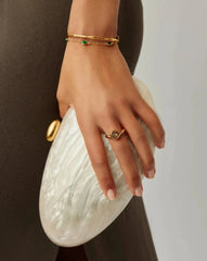 Spiral Stacking Ring | 18k Gold Plated