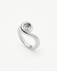 Spiral Stacking Ring | Silver Plated