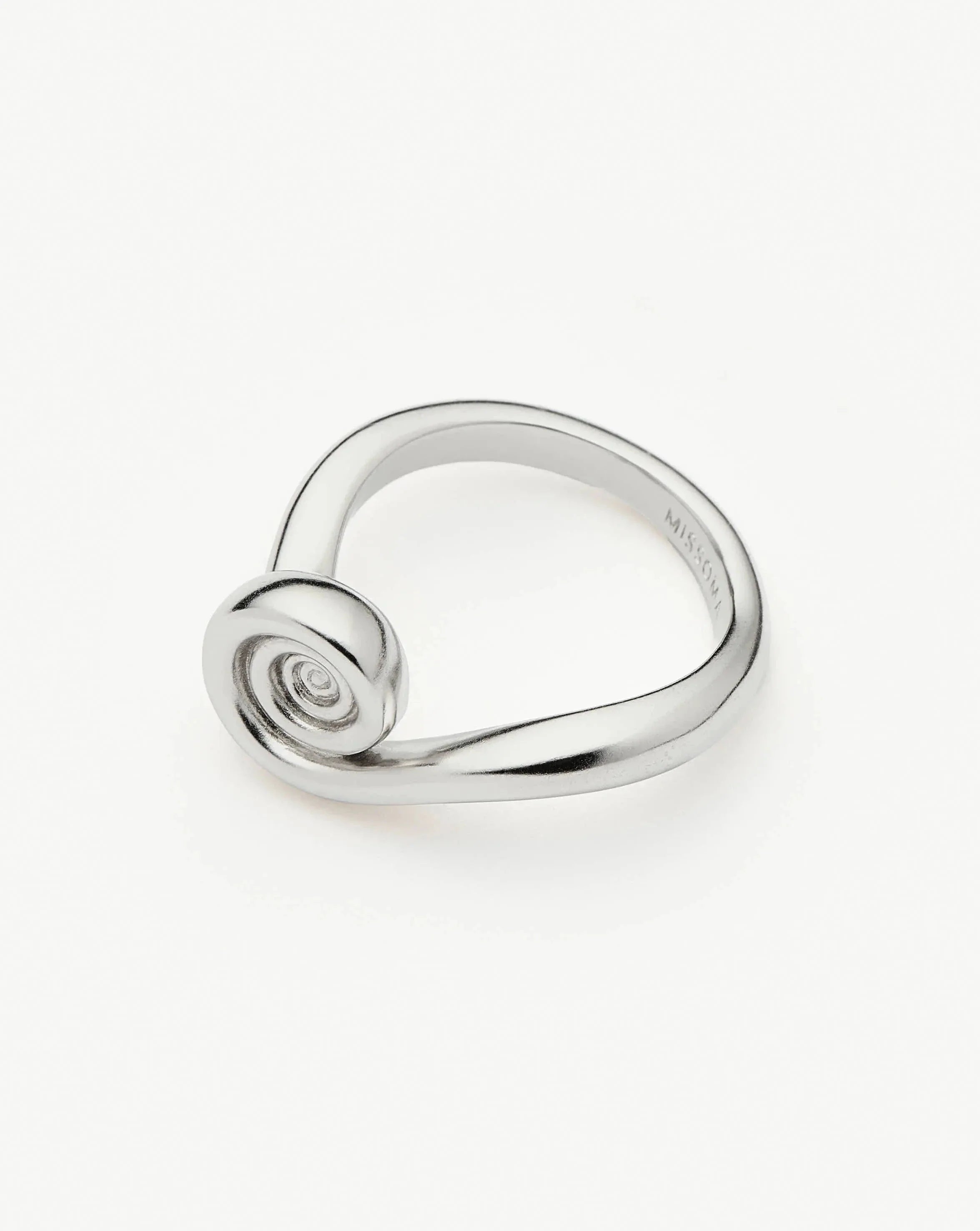 Spiral Stacking Ring | Silver Plated