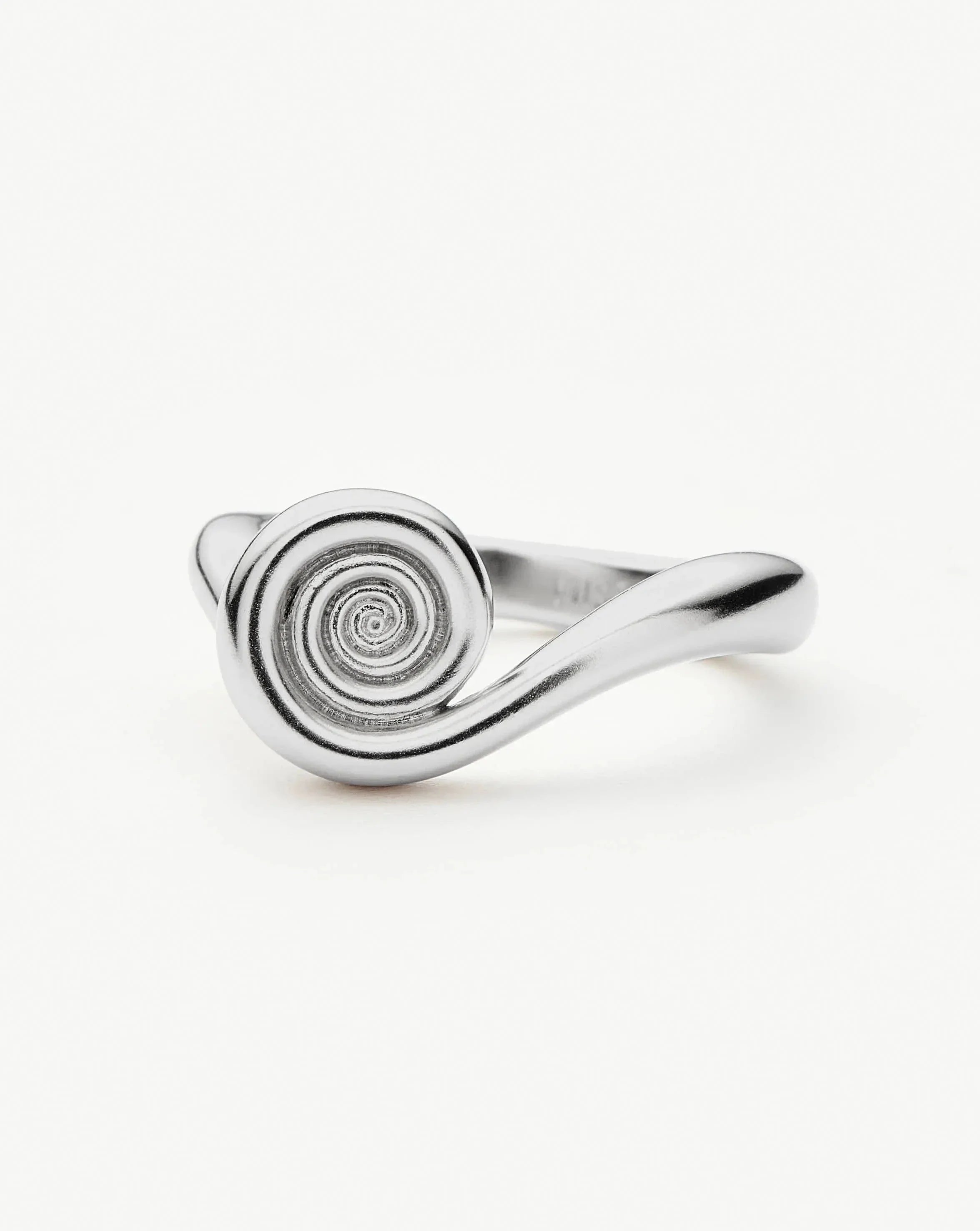 Spiral Stacking Ring | Silver Plated