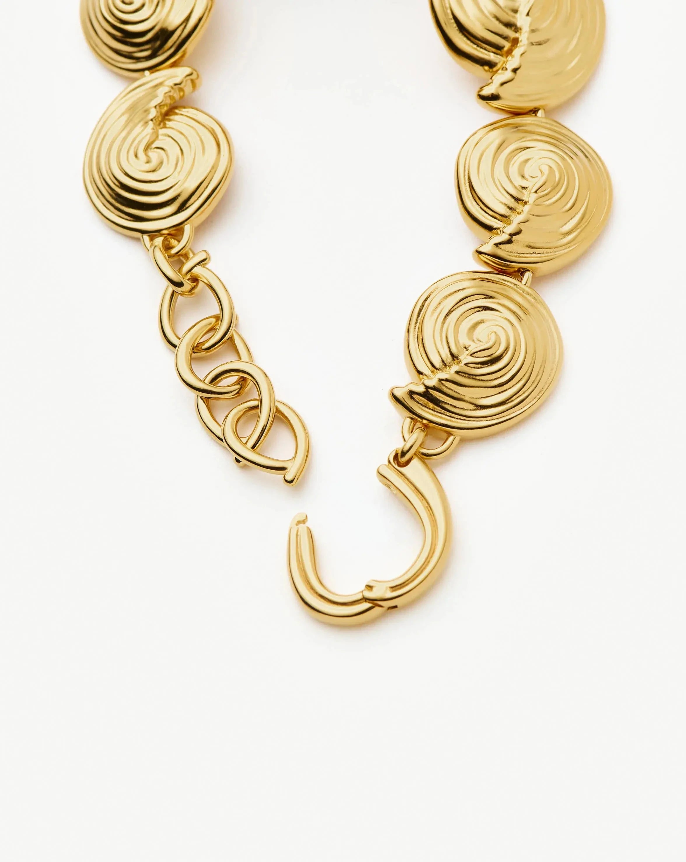 Spiral Statement Chain Bracelet | 18k Gold Plated