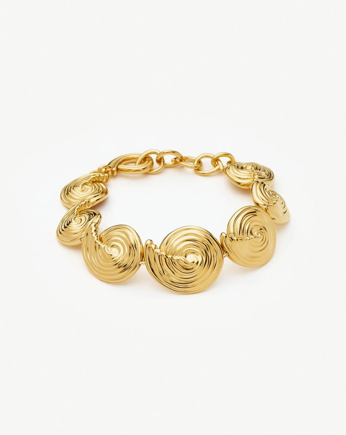Spiral Statement Chain Bracelet | 18k Gold Plated