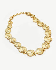 Spiral Statement Chain Necklace | 18k Gold Plated