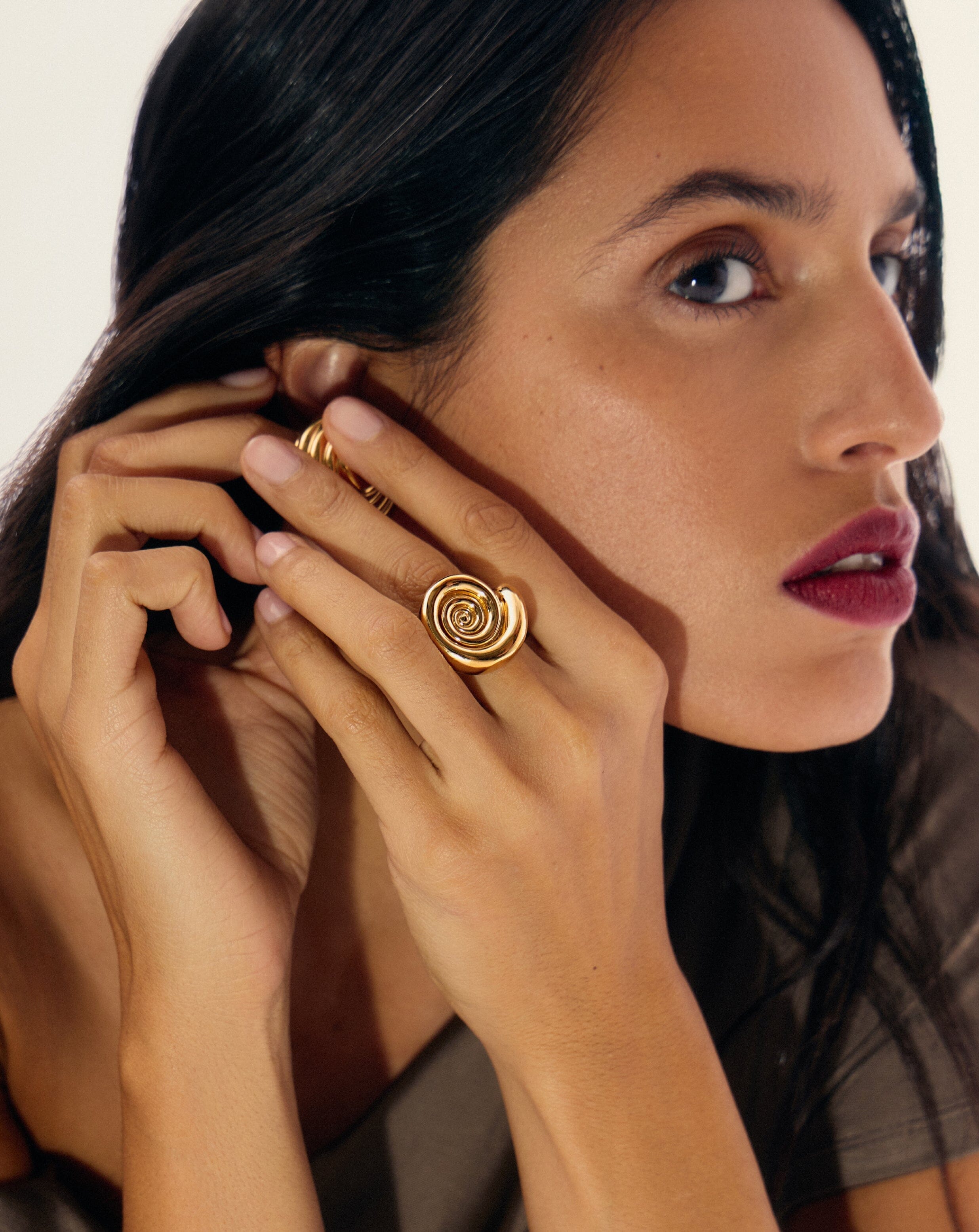 Spiral Statement Ring | 18k Gold Plated