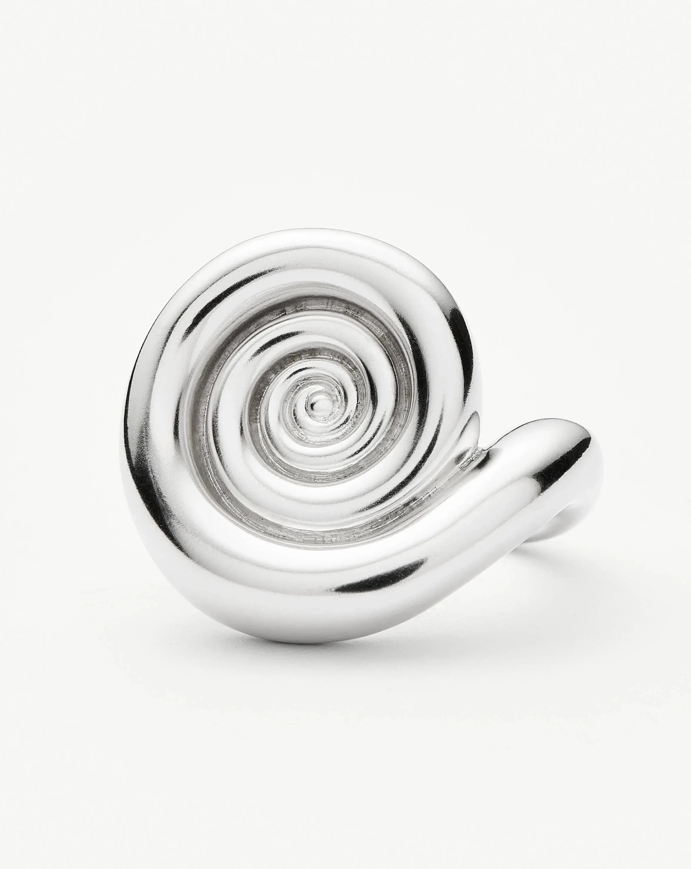 Spiral Statement Ring | Silver Plated