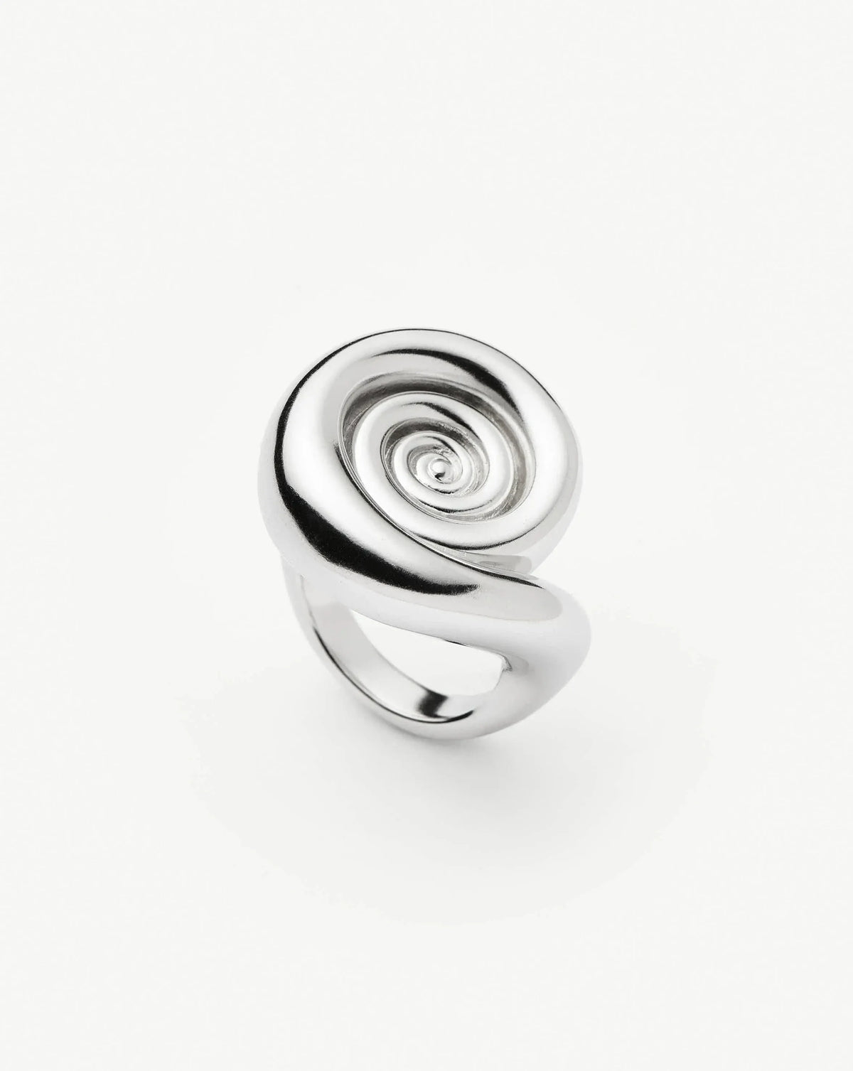 Spiral Statement Ring | Silver Plated